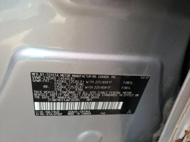 2018 TOYOTA RAV4 LE 2T3BFREV1JW730285