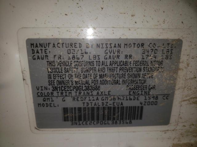 2016 NISSAN VERSA NOTE 3N1CE2CP0GL383568