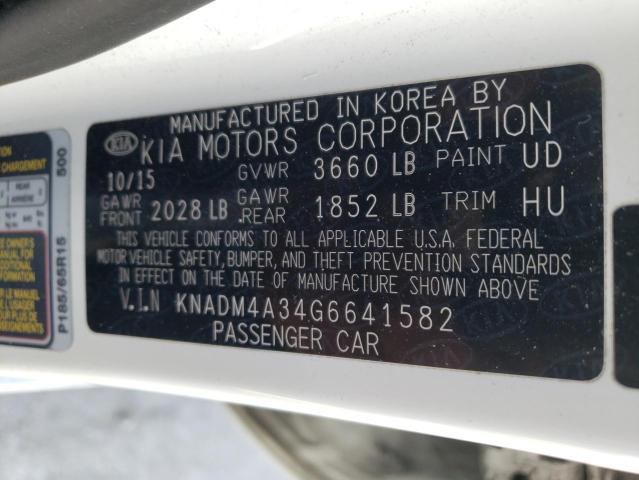 2016 KIA RIO LX KNADM4A34G6641582