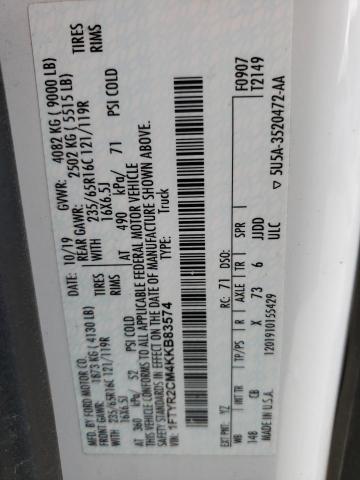 2019 FORD TRANSIT T- 1FTYR2CM4KKB83574