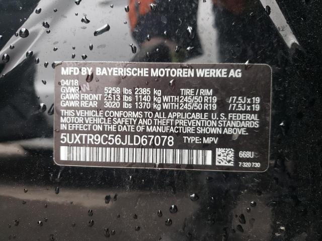2018 BMW X3 XDRIVE3 5UXTR9C56JLD67078