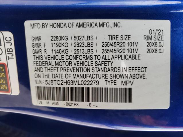 2021 ACURA RDX A-SPEC 5J8TC2H63ML022279