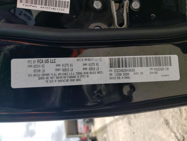 2016 DODGE CHARGER SE 2C3CDXBG3GH146326