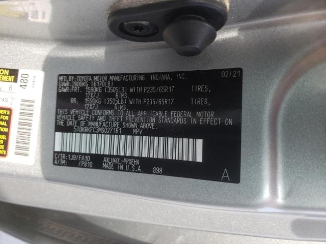 2021 TOYOTA SIENNA LE 5TDKRKEC3MS027161