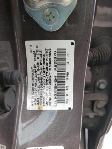 2HGFA1F63BH549605 Honda Civic Lx-S 2011. Фото: 9