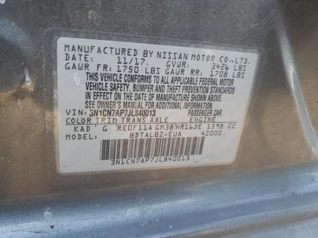 2018 NISSAN VERSA S 3N1CN7AP7JL840013