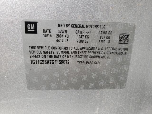 2016 CHEVROLET MALIBU LIM 1G11C5SA7GF159872