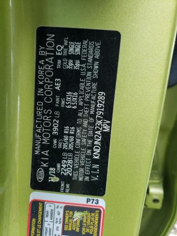 2019 KIA SOUL KNDJN2A23K7919289