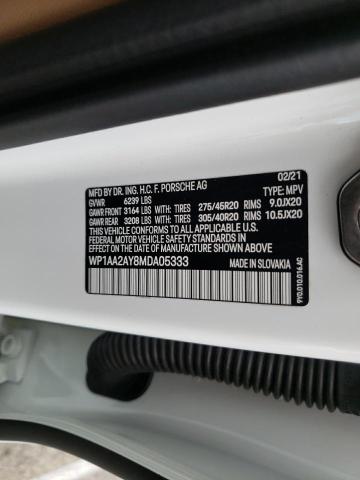 2021 PORSCHE CAYENNE WP1AA2AY8MDA05333