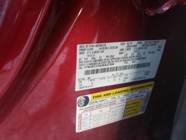 2018 FORD EXPEDITION 1FMJK1JT9JEA27596