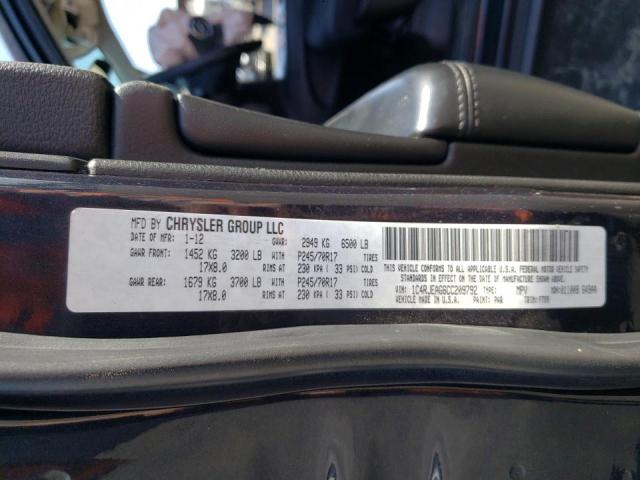 1C4RJEAG6CC209792 Jeep Grand Cher 2012. Фото: 9