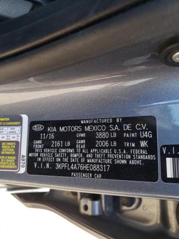 2017 KIA FORTE LX 3KPFL4A76HE088317