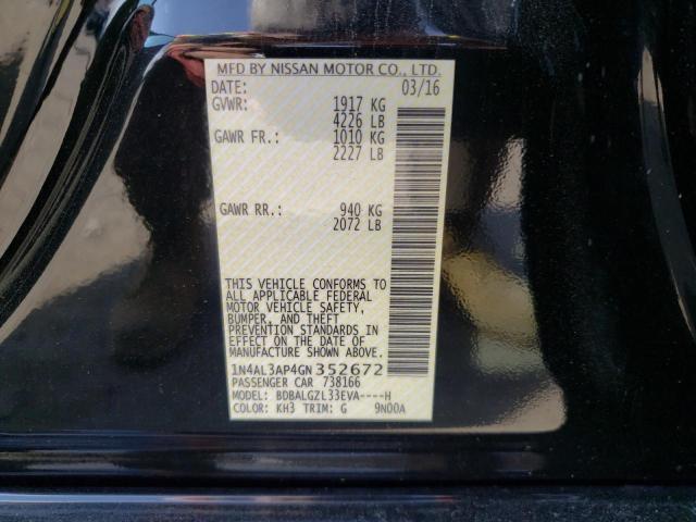 2016 NISSAN ALTIMA 2.5 1N4AL3AP4GN352672