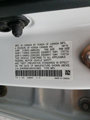 2019 HONDA CR-V LX 2HKRW5H32KH419832