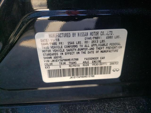 2019 INFINITI Q50 LUXE JN1EV7AP8KM515788