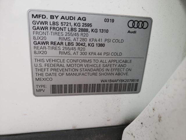 2019 AUDI SQ5 PREMIU WA1B4AFY8K2079516