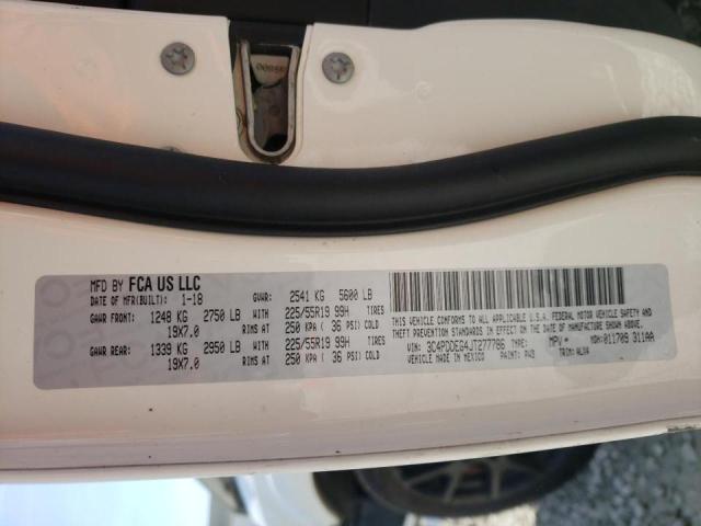 2018 DODGE JOURNEY GT 3C4PDDEG4JT277786
