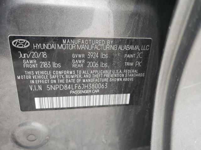 2018 HYUNDAI ELANTRA SE 5NPD84LF6JH380063