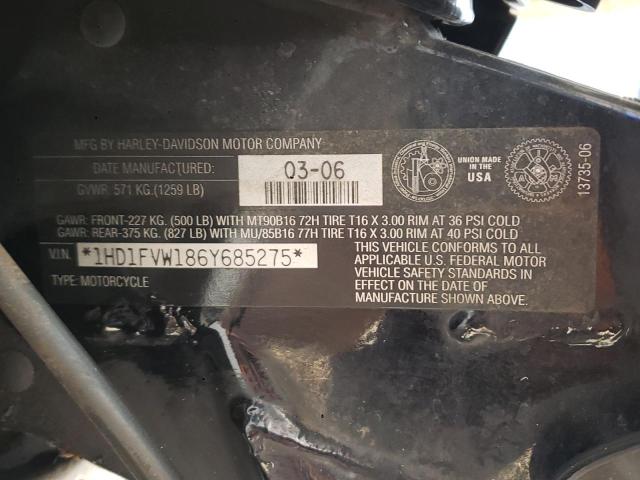 2006 HARLEY-DAVIDSON FLHTI 1HD1FVW186Y685275