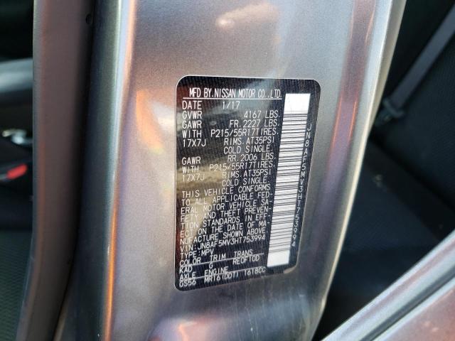2017 NISSAN JUKE S JN8AF5MV3HT753994