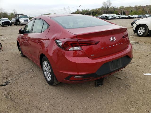 2020 HYUNDAI ELANTRA SE KMHD74LF1LU058695