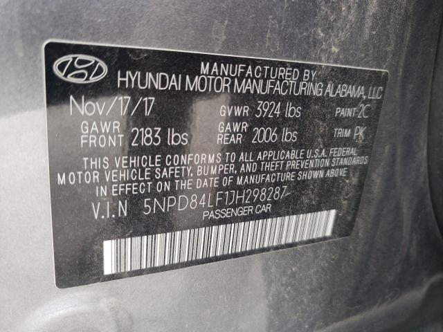 2018 HYUNDAI ELANTRA SE 5NPD84LF1JH298287