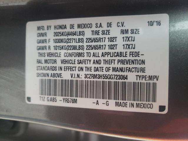2016 HONDA CR-V EX 3CZRM3H55GG723064