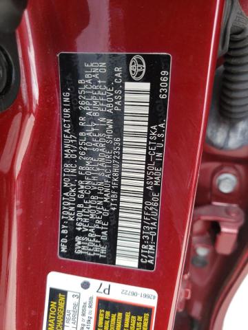 2017 TOYOTA CAMRY LE 4T1BF1FK8HU723536