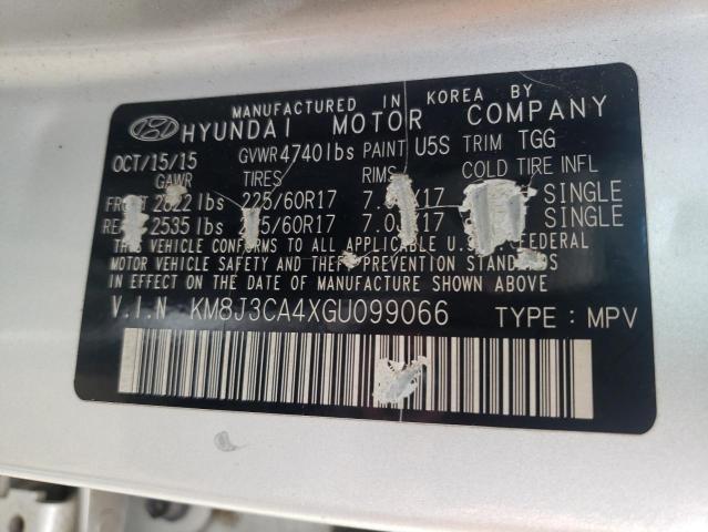 2016 HYUNDAI TUCSON LIM KM8J3CA4XGU099066