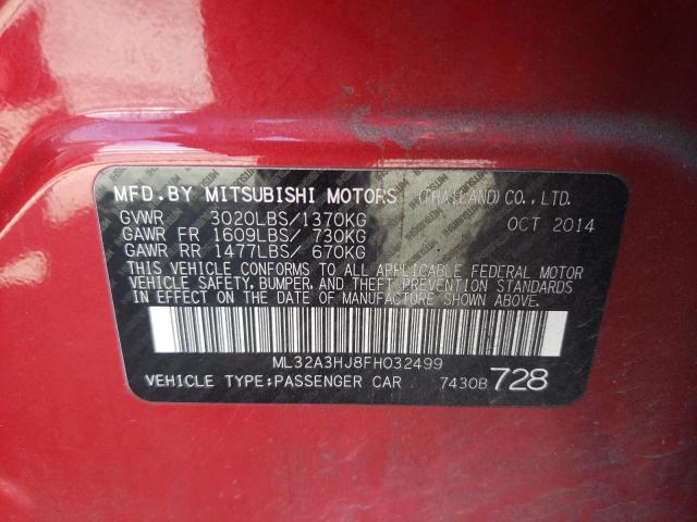 2015 MITSUBISHI MIRAGE DE ML32A3HJ8FH032499