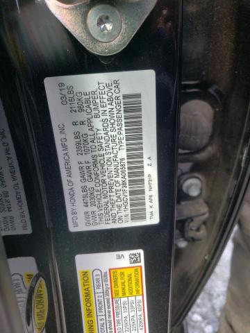 1HGCV1F38KA065876 Honda Accord Spo 2019. Фото: 9