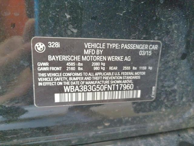 2015 BMW 328 XI WBA3B3G50FNT17960