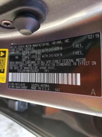 2019 TOYOTA HIGHLANDER 5TDJZRFH8KS583607