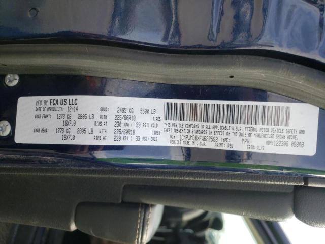 2015 JEEP CHEROKEE L 1C4PJMDBXFW622593