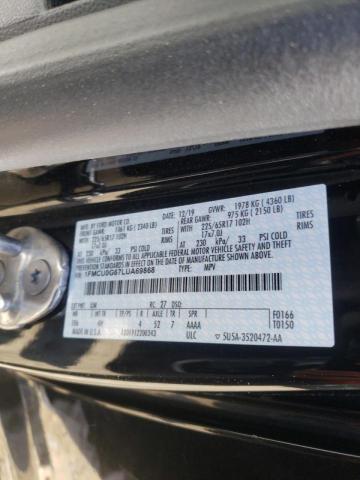2020 FORD ESCAPE SE 1FMCU0G67LUA69868