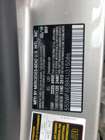 2019 MERCEDES-BENZ C 43 AMG 55SWF6EB8KU315086
