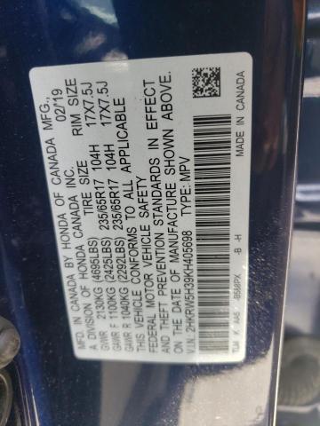 2019 HONDA CR-V LX 2HKRW5H39KH405698