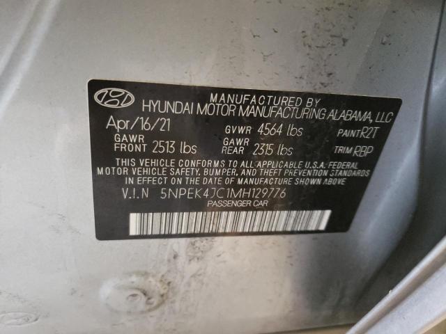 2021 HYUNDAI SONATA N L 5NPEK4JC1MH129776