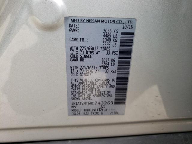 2017 NISSAN ROGUE S 5N1AT2MT6HC743263