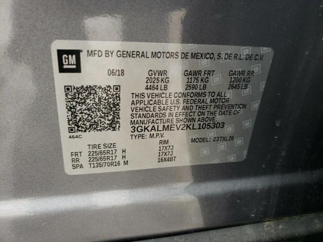 2019 GMC TERRAIN SL 3GKALMEV2KL105303