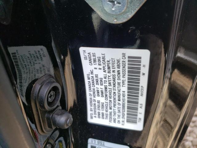 2HGFG3B89EH514914 Honda Civic Ex 2014. Фото: 9