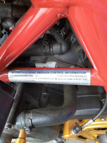 2012 DUCATI DIAVEL ZDM13BLW6CB010231