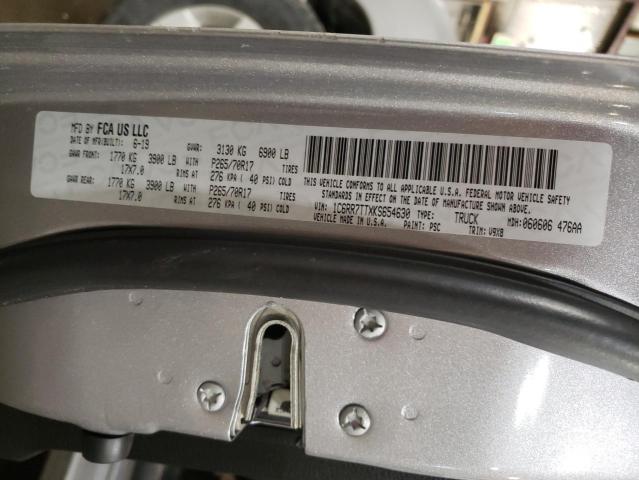 2019 RAM 1500 CLASS 1C6RR7TTXKS654630