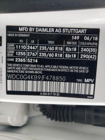 2018 MERCEDES-BENZ GLC 300 4M WDC0G4KB9JF478850