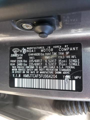 2015 HYUNDAI TUCSON GLS KM8JTCAF5FU964204