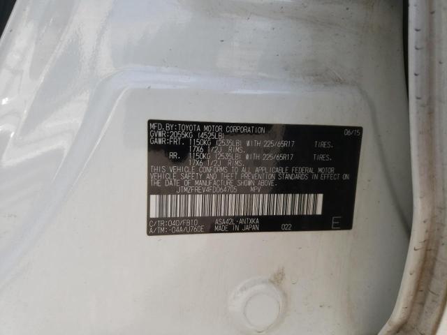 2015 TOYOTA RAV4 LE JTMZFREV4FD064705