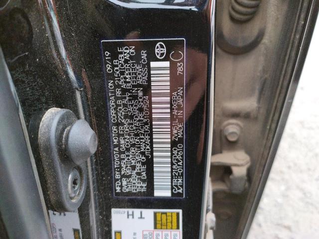 2020 TOYOTA PRIUS L JTDKARFU9L3107524