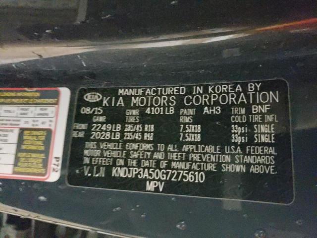 2016 KIA SOUL + KNDJP3A50G7275610