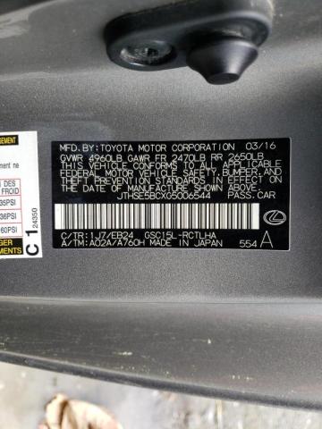 2016 LEXUS RC 350 JTHSE5BCXG5006544