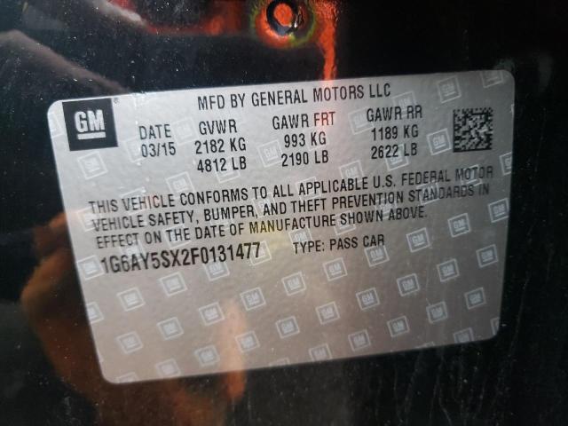 2015 CADILLAC CTS PERFOR 1G6AY5SX2F0131477